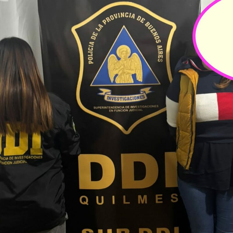Cae mujer con frondoso prontuario que tenía captura por un hecho de robo en 2021 en Berazategui