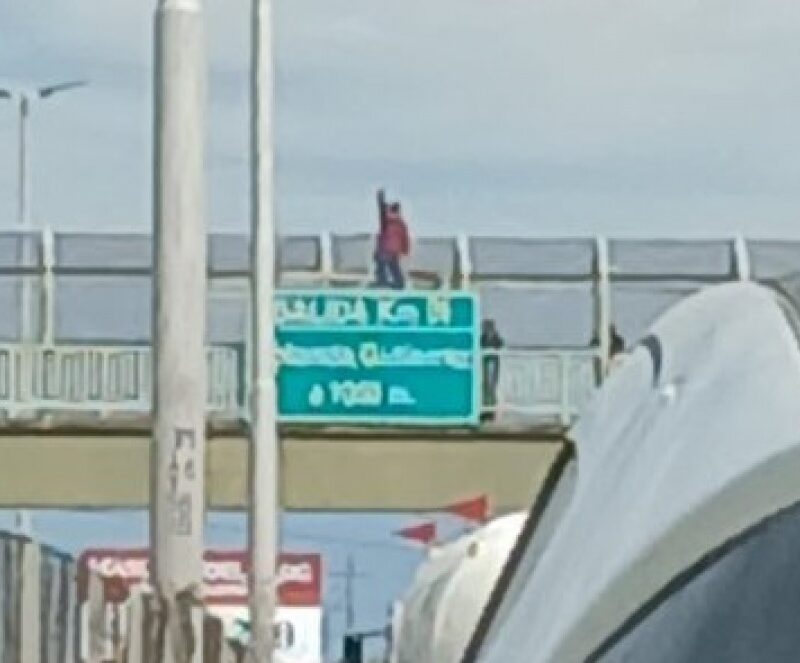 Tensión en la Autopista Buenos Aires La Plata por un intento de suicidio: quiso tirarse desde el puente de Gutiérrez