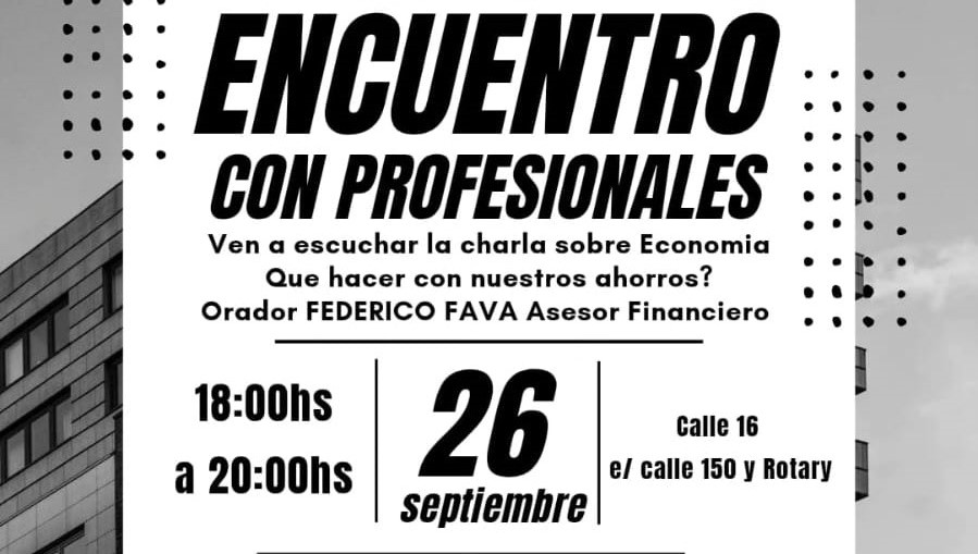 Charla sobre economía en el Rotary de Berazategui