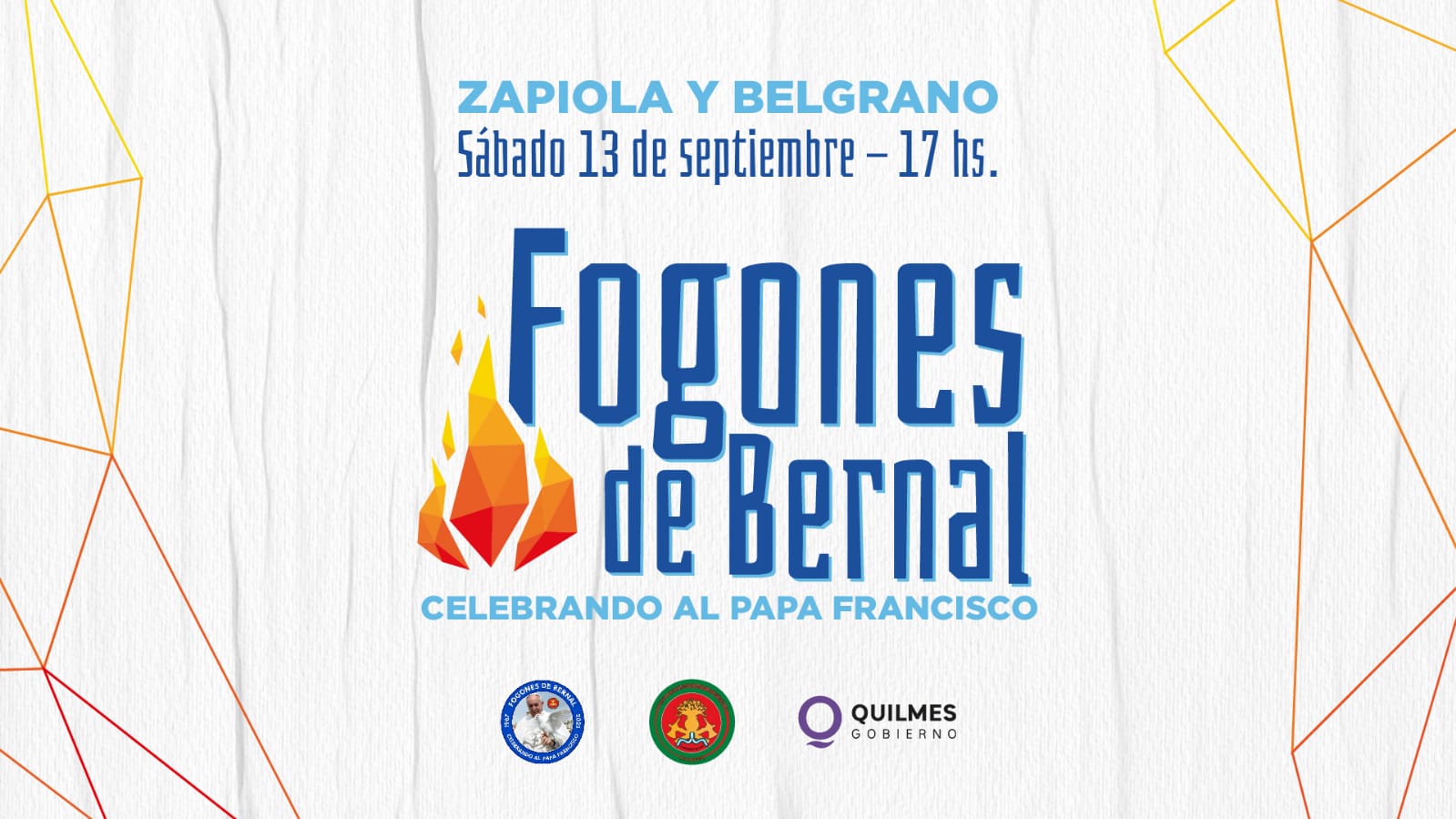 Todo listo para los tradicionales Fogones de Bernal