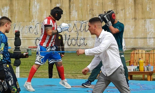 Florencio Varela: se realizó una clínica de boxeo en la Unidad 23