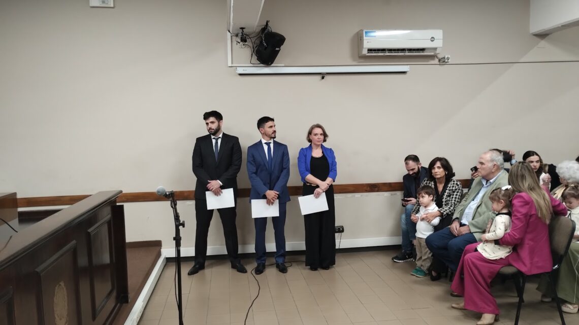 Juraron nuevos magistrados para el Departamento Judicial Quilmes: Alejandra Swida; Diego Feustel y Francisco Martínez Garmendia
