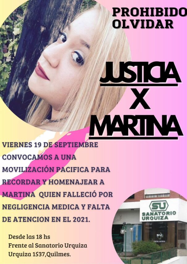 Marcharán en Quilmes Oeste para pedir Justicia por Martina a cuatro años de su muerte