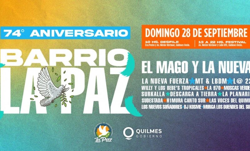 Llegan los festejos por el 74º aniversario del barrio La Paz con el cierre a pura cumbia de El Mago y La Nueva