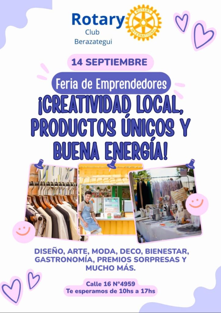 Feria de Emprendedores en el Rotary Club de Berazategui