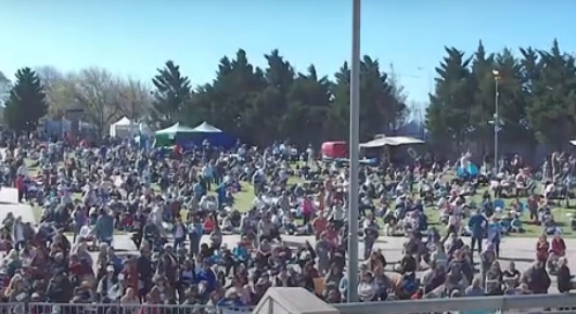 Multitudinaria peregrinación por el 42° aniversario de la Virgen de San Nicolás