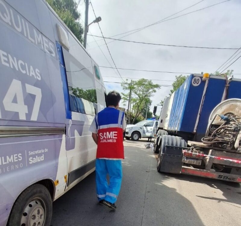 Villa La Florida: una mujer perdió la vida al ser arrollada por un camión