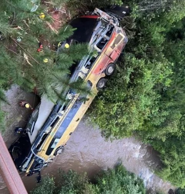 Un micro cayó a un arroyo en Misiones y provocó nueve muertes