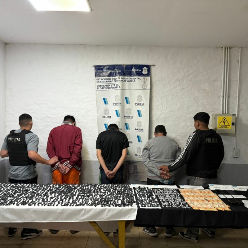 Megaoperativo por drogas en Florencio Varela: desbaratan circuito de comercialización en Barrio Paraná