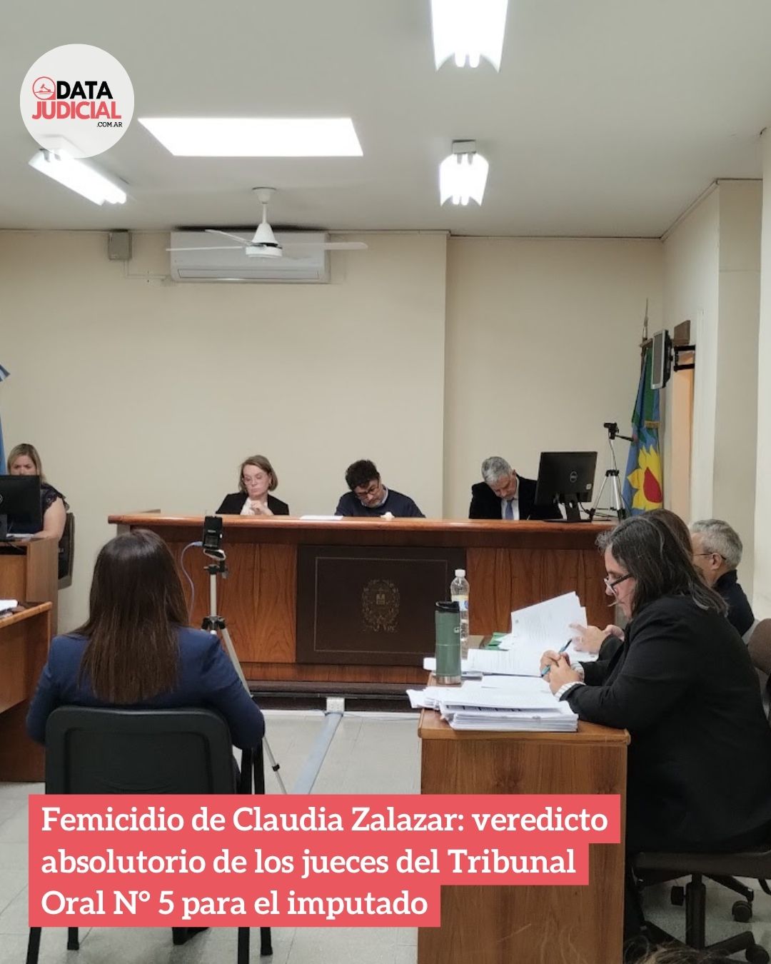 Femicidio de Claudia Zalazar: veredicto absolutorio de los jueces del Tribunal Oral N° 5 para el imputado
