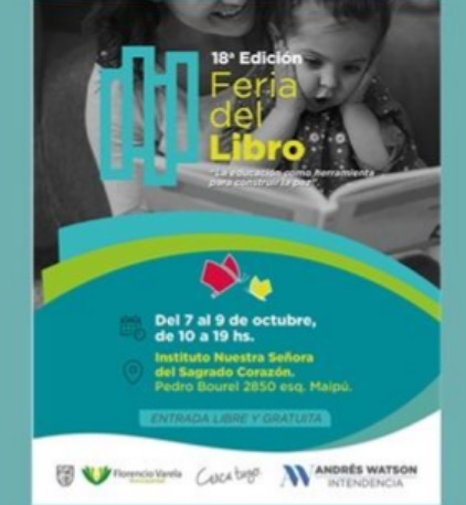 18º Feria del Libro en Florencio Varela; del martes 7 al jueves 9 de octubre