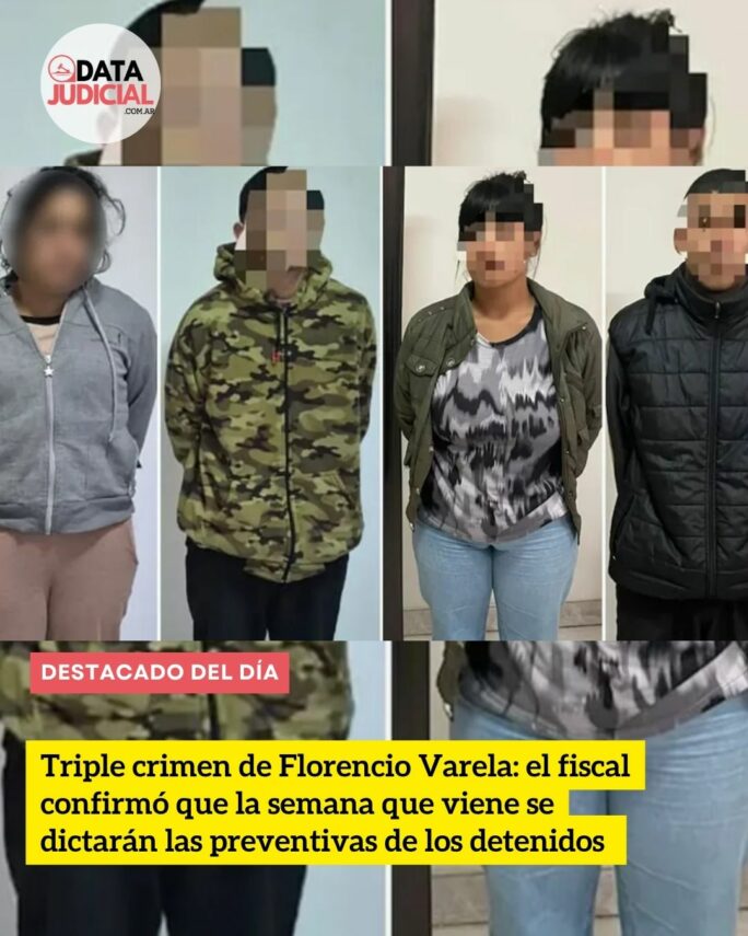 Triple crimen de Florencio Varela: el fiscal confirmó que la semana que viene se dictarán las prisiones preventivas