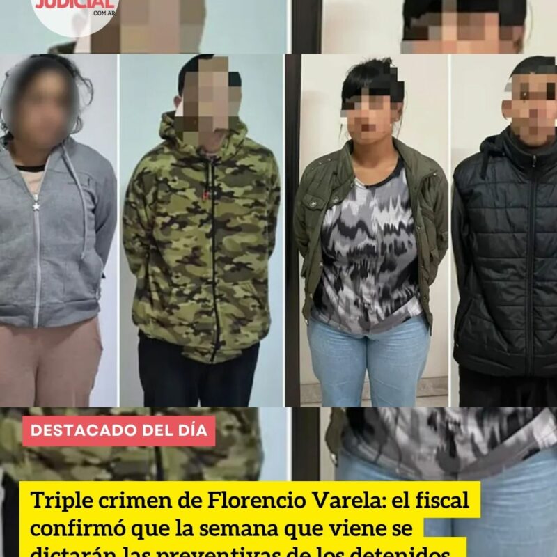 Triple crimen de Florencio Varela: el fiscal confirmó que la semana que viene se dictarán las prisiones preventivas
