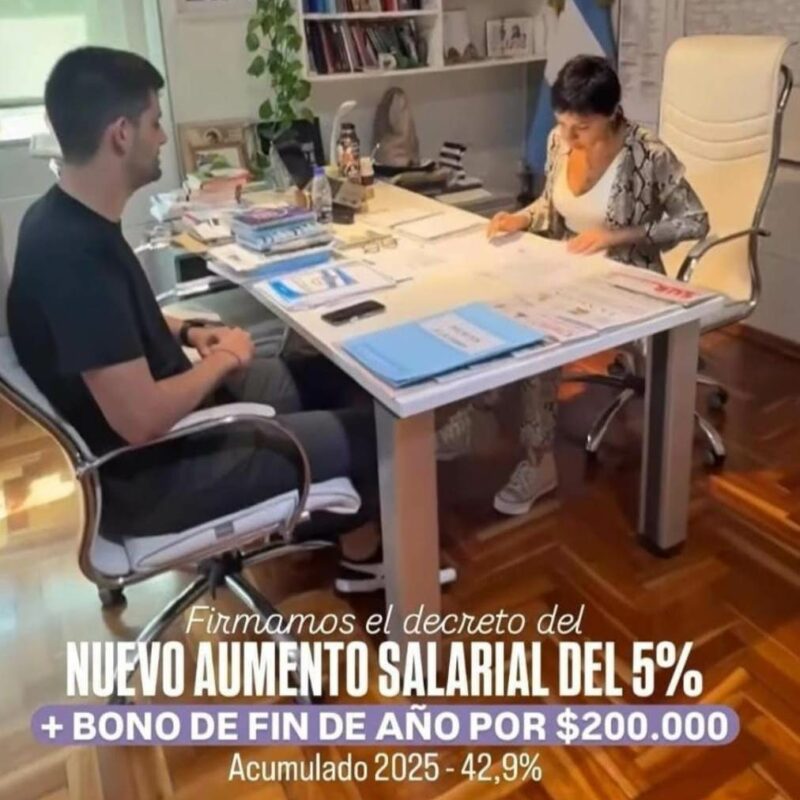 Los trabajadores municipales tendrán a fin de año aumentos salariales y un nuevo bono