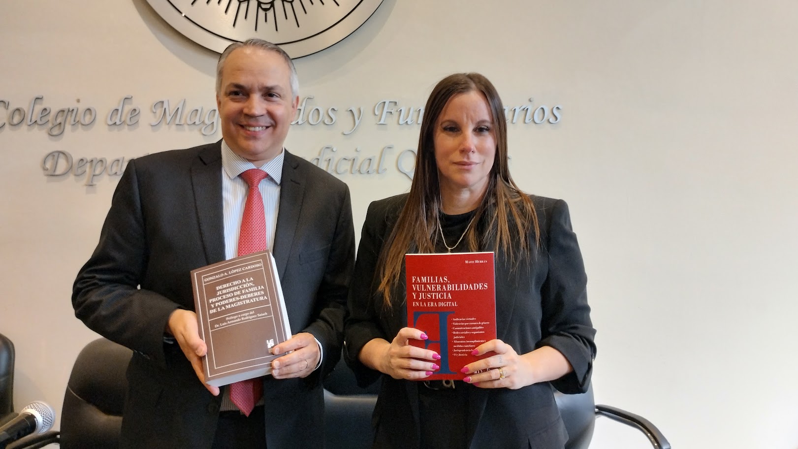 Los doctores Herrán y López Cardoso presentaron sus libros en el Colegio de Magistrados de Quilmes