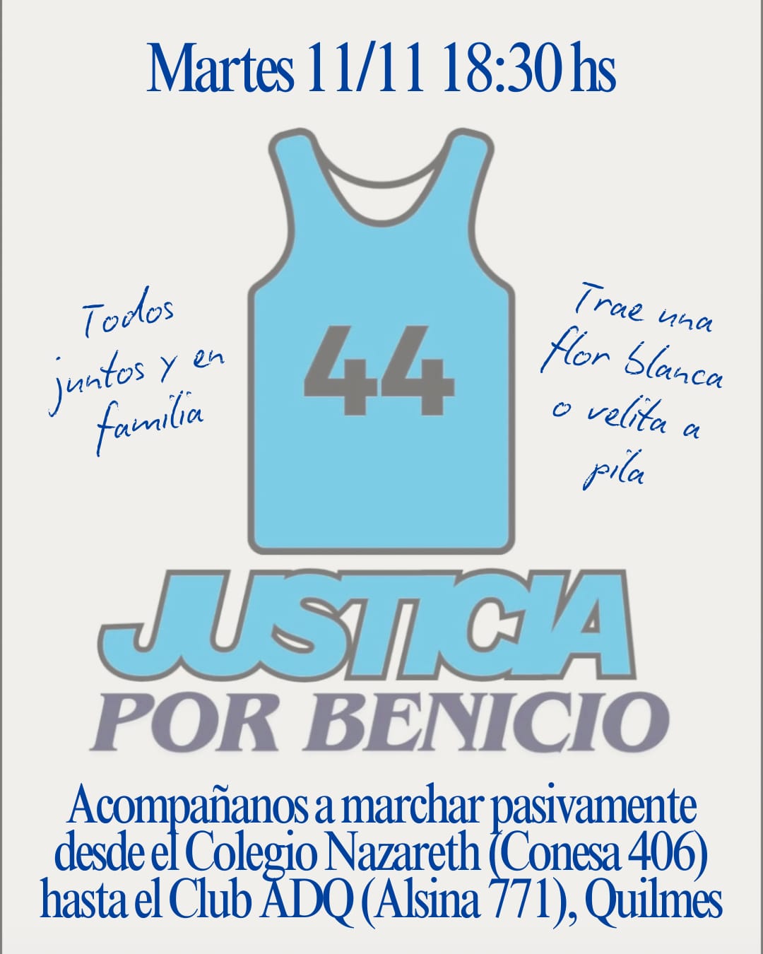 Convocan a una marcha pacífica en Quilmes para pedir justicia por Benicio