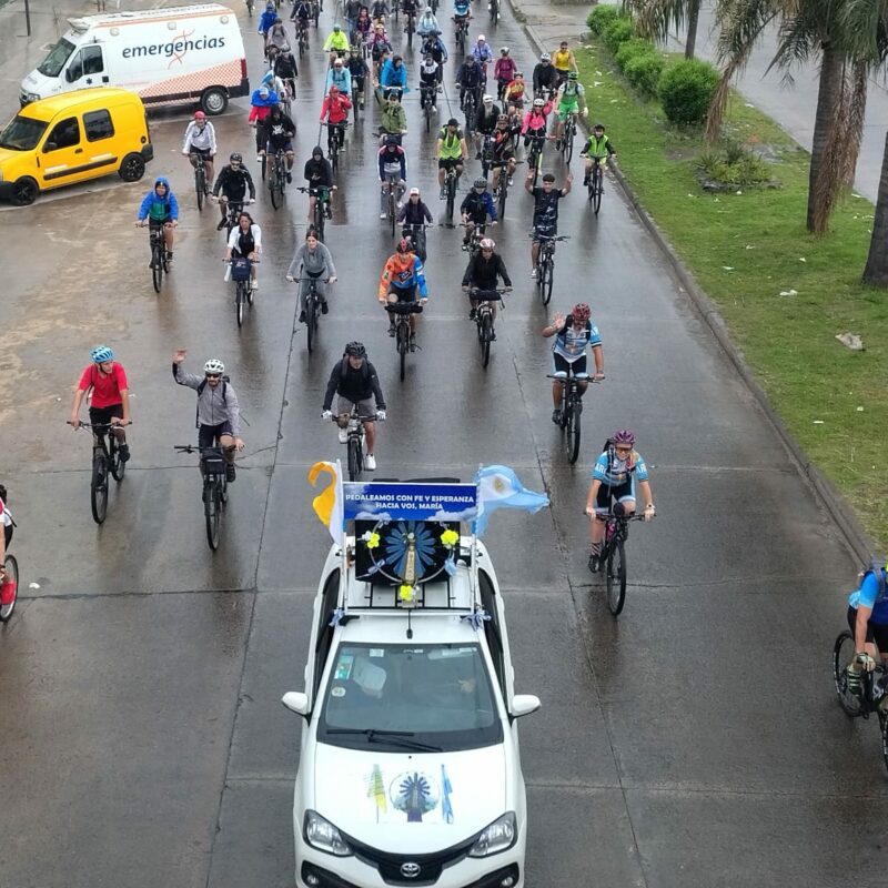 Se realizó la 37° Bicicleteada a Luján de la Diócesis de Quilmes