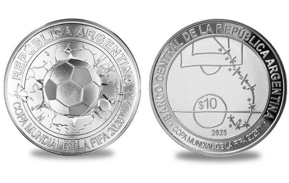 Se agotaron las monedas conmemorativas del Mundial 2026 con el dibujo del “gol del siglo” de Maradona