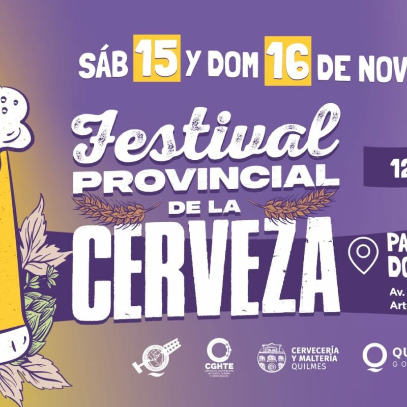Se viene la Fiesta Provincial de la Cerveza, en Quilmes, con entrada libre y gratuita