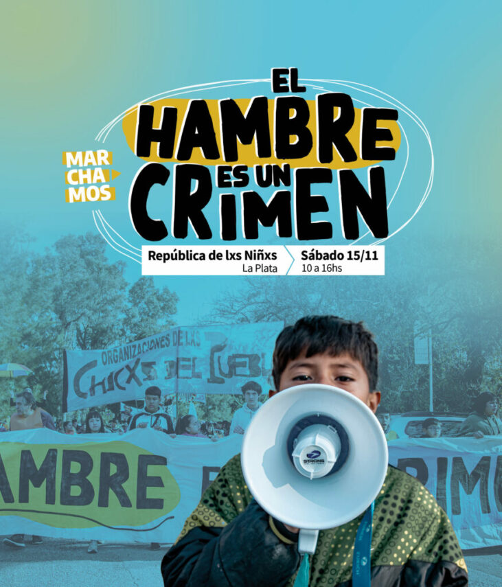 Organizaciones se convocan el sábado a un encuentro en la República de los Niños: “El hambre es un crimen”