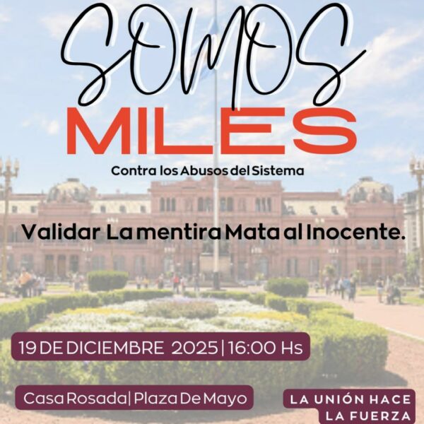 Marchan a Plaza de Mayo víctimas de “falsas denuncias y del sistema judicial”