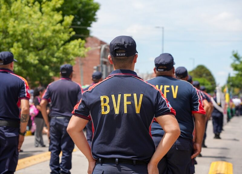 Florencio Varela celebró los 70 años de los Bomberos Voluntarios con un desfile