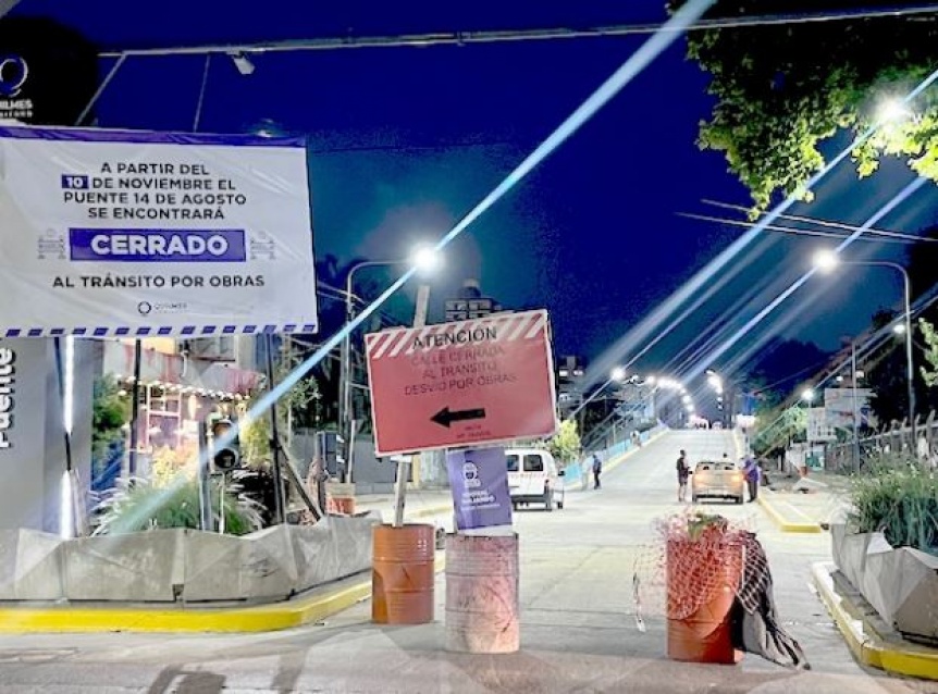 El Puente 14 de Agosto podría reabrirse al tránsito el 24 de diciembre