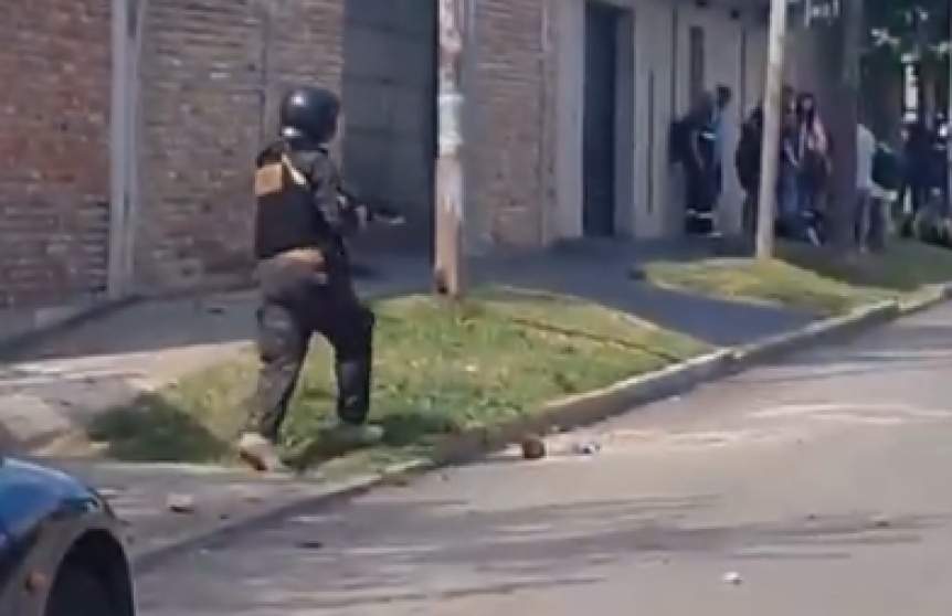Quilmes: balas de goma y detenidos en la manifestación de “trapitos” contra el estacionamiento medido