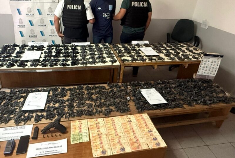 Desarticularon una banda narco en Florencio Varela: secuestraron casi 3.000 dosis de droga