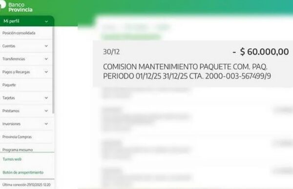 Advierten por extraños cobros en Banco Provincia