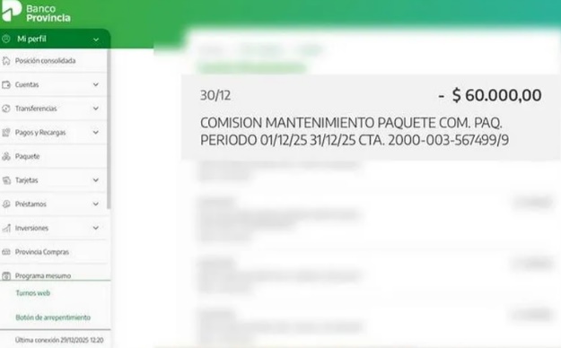 Advierten por extraños cobros en Banco Provincia