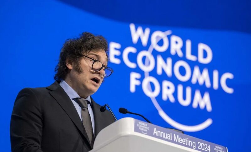 Milei defendió el capitalismo y criticó al socialismo en su discurso ante el foro de Davos