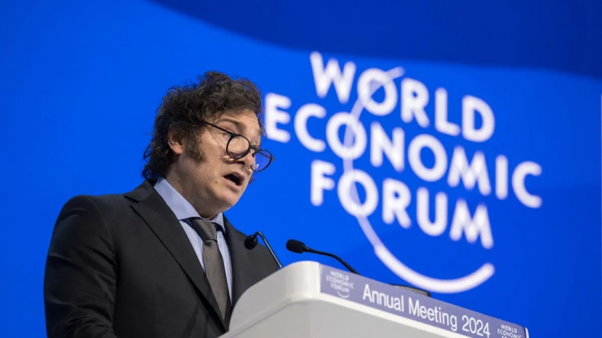 Milei defendió el capitalismo y criticó al socialismo en su discurso ante el foro de Davos