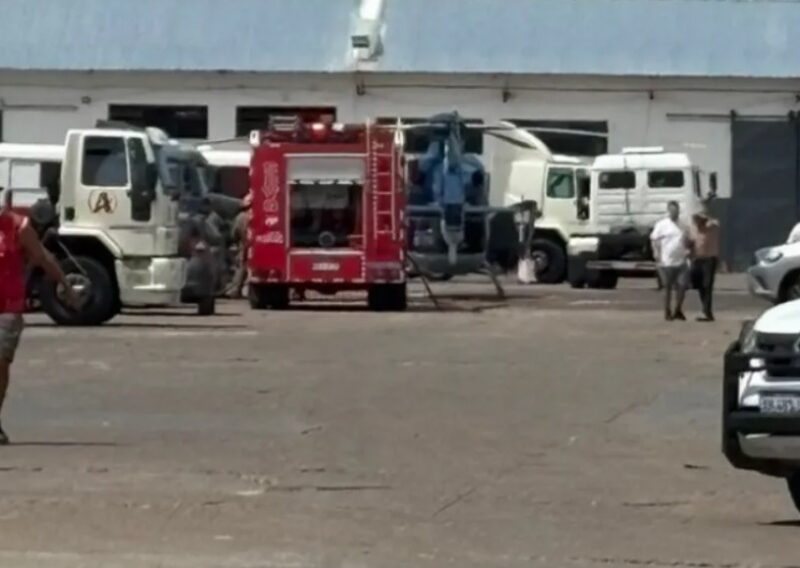Un helicóptero de la Policía Federal realizó un operativo médico de urgencia en Quilmes Oeste