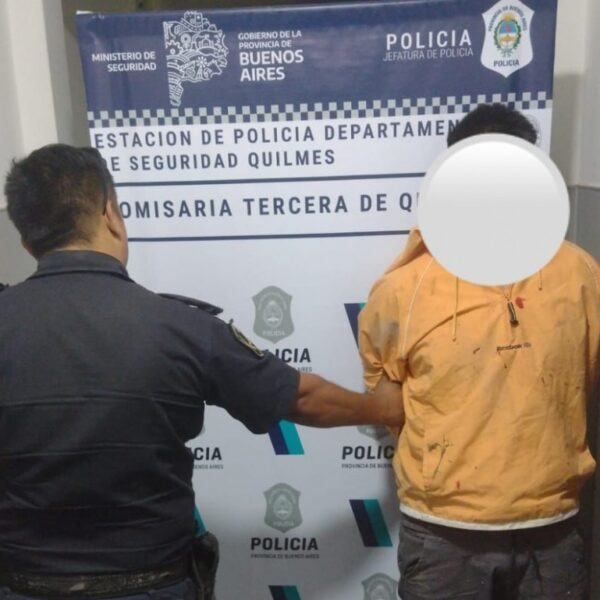 Quilmes: detuvieron a un hombre por agredir a su pareja y atacar a un policía