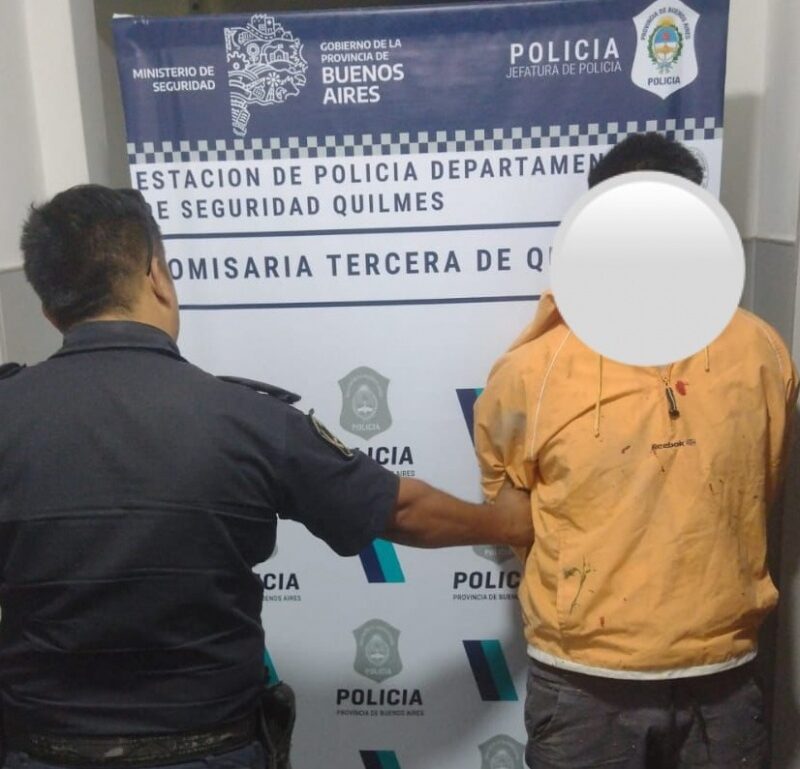 Quilmes: detuvieron a un hombre por agredir a su pareja y atacar a un policía