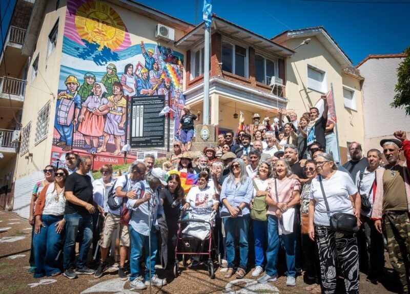 Descubrieron un mural y una placa en el ex CCD Pozo de Quilmes