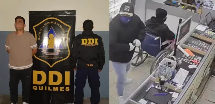 Cayó el falso cliente del robo a la joyería: estaba prófugo con un DNI trucho