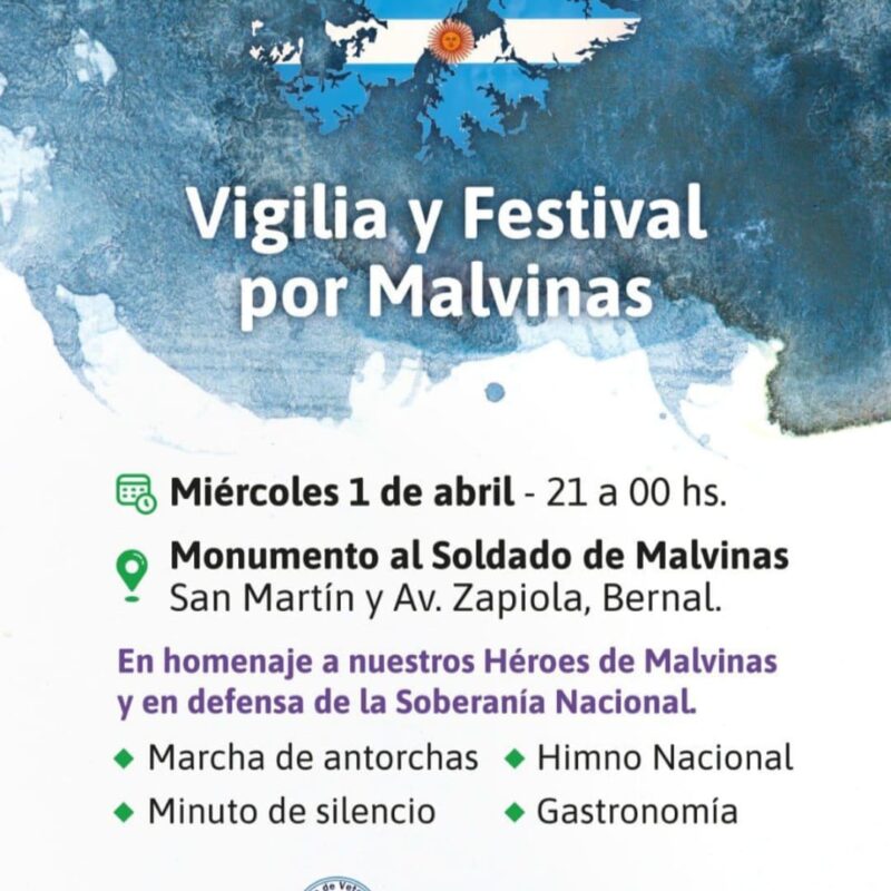 Bernal se prepara para la Vigilia de Malvinas: El Centro de Veteranos de Quilmes convoca al Monumento al Soldado