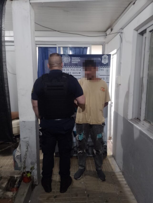 Detienen a un hombre que amenazó de muerte a su madre y a su hermana con una cuchilla en Quilmes Oeste