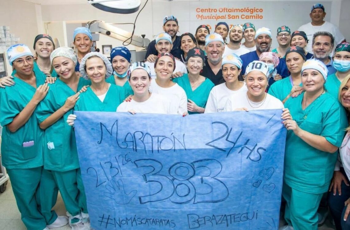 Berazategui: exitosa maratón de cirugías de cataratas para personas vulnerables