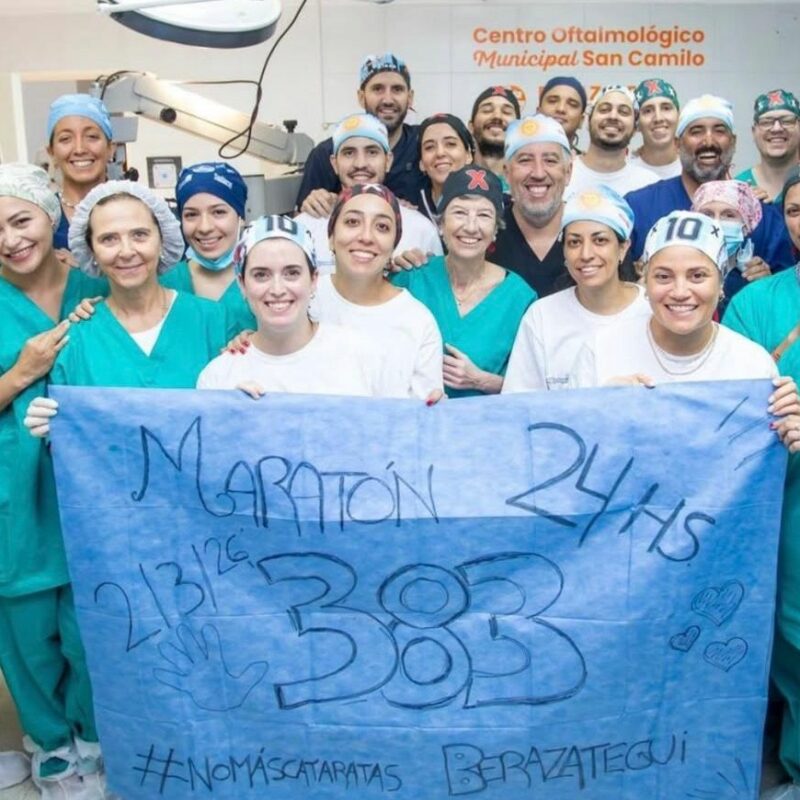 Berazategui: exitosa maratón de cirugías de cataratas para personas vulnerables