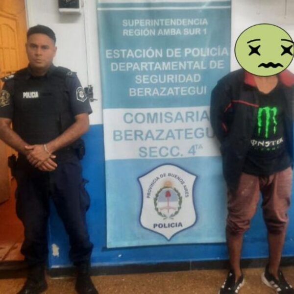 Detuvieron en Berazategui a un hombre con captura activa y marihuana en su poder