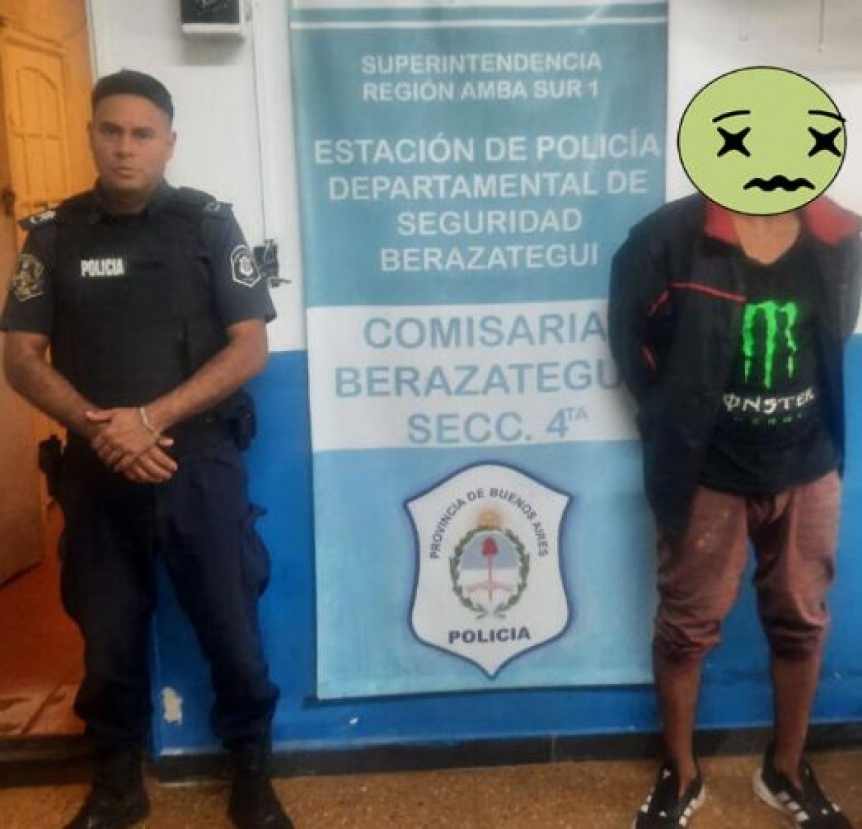 Detuvieron en Berazategui a un hombre con captura activa y marihuana en su poder