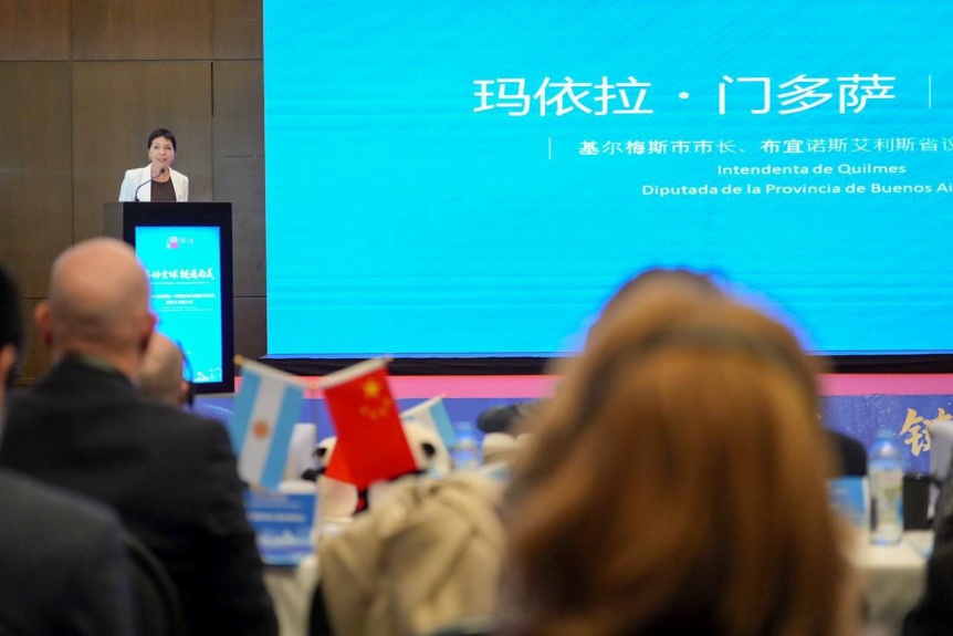 Mayra Mendoza destacó los lazos comerciales y la hermandad entre Argentina y China
