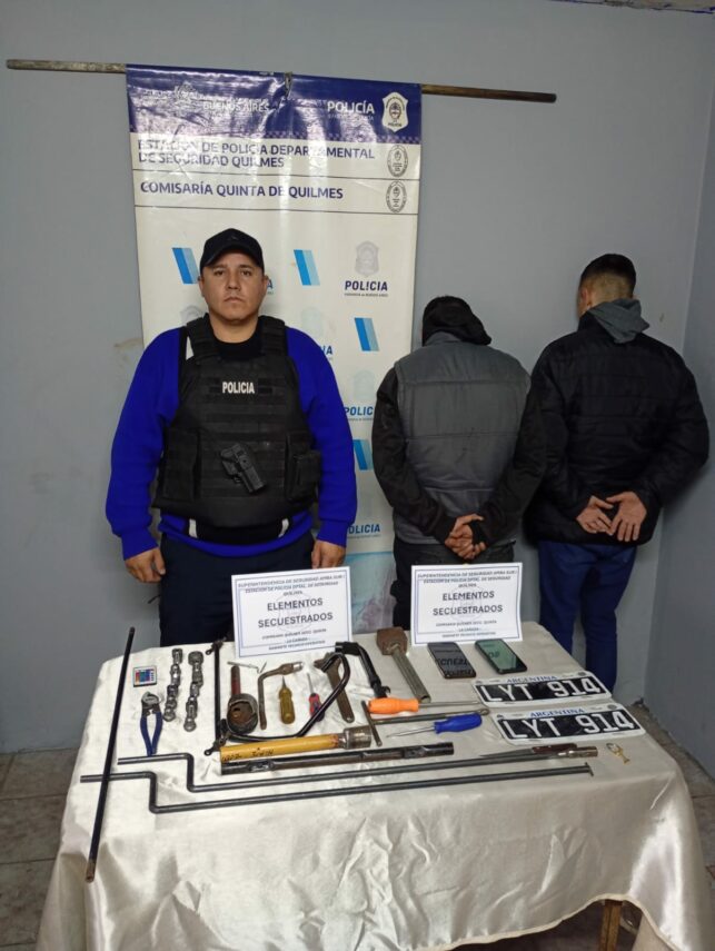 Cayeron dos “roba ruedas” tras una persecución por el Anillo Digital de Quilmes