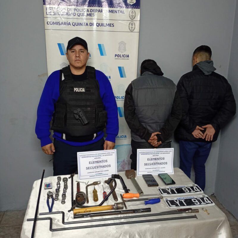 Cayeron dos “roba ruedas” tras una persecución por el Anillo Digital de Quilmes