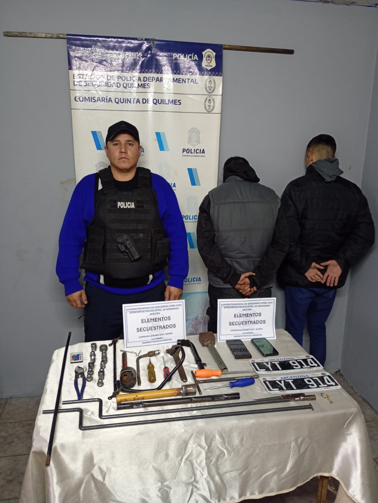 Cayeron dos “roba ruedas” tras una persecución por el Anillo Digital de Quilmes