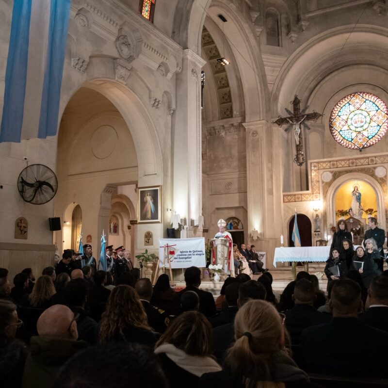 Tedeum de Mayo en Quilmes: el obispo Tissera llamó a “organizar la esperanza” y recuperar la sensibilidad social