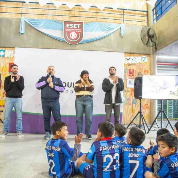 Presentaron la obra del nuevo polideportivo de Ezpeleta